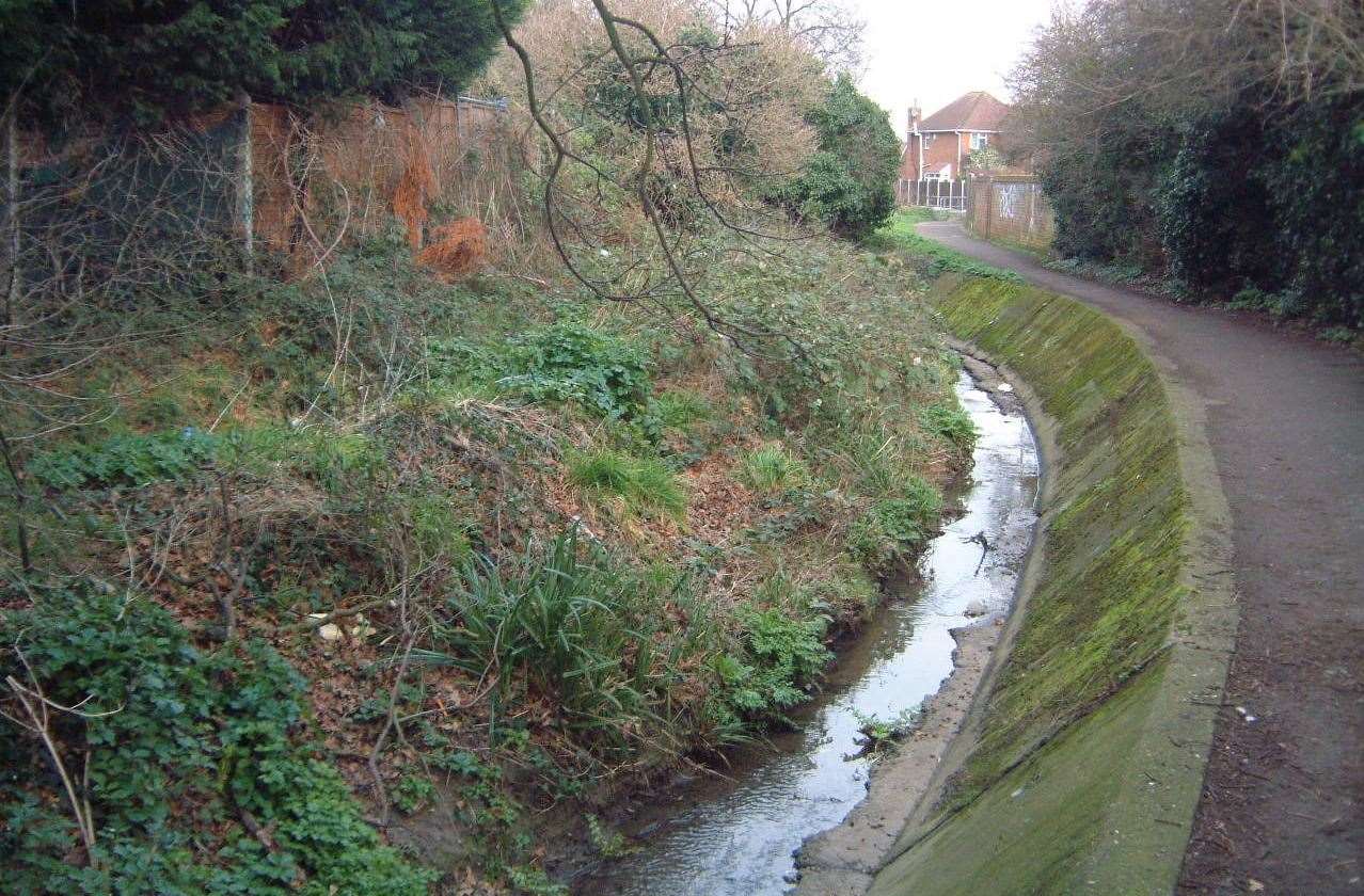 Wastewater has been discovered in Whitstable's Gorrell Stream