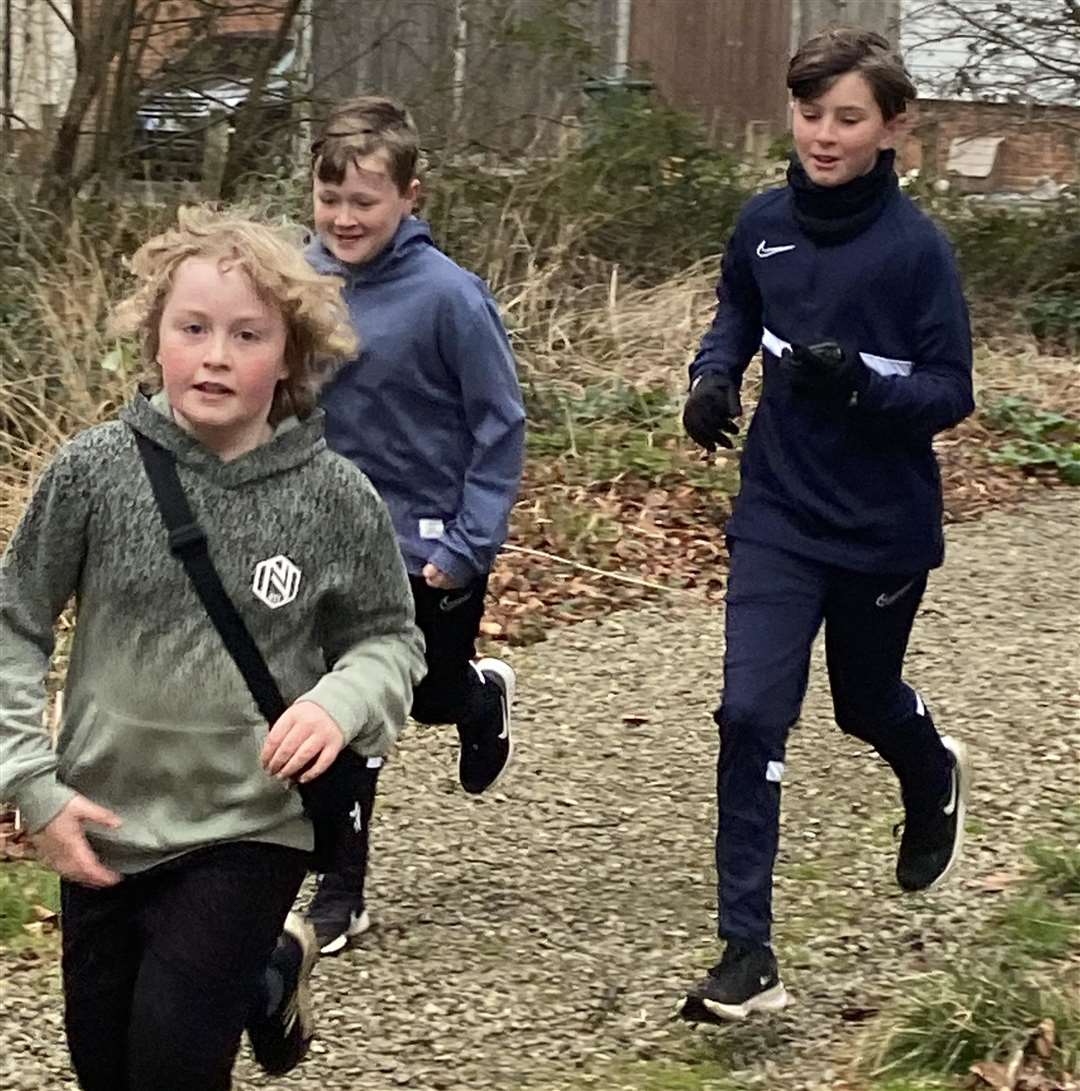The boys from Maidstone have been running a mile every day to support Unicef UK in Ukraine. Picture: Emma Hamilton-Barnes