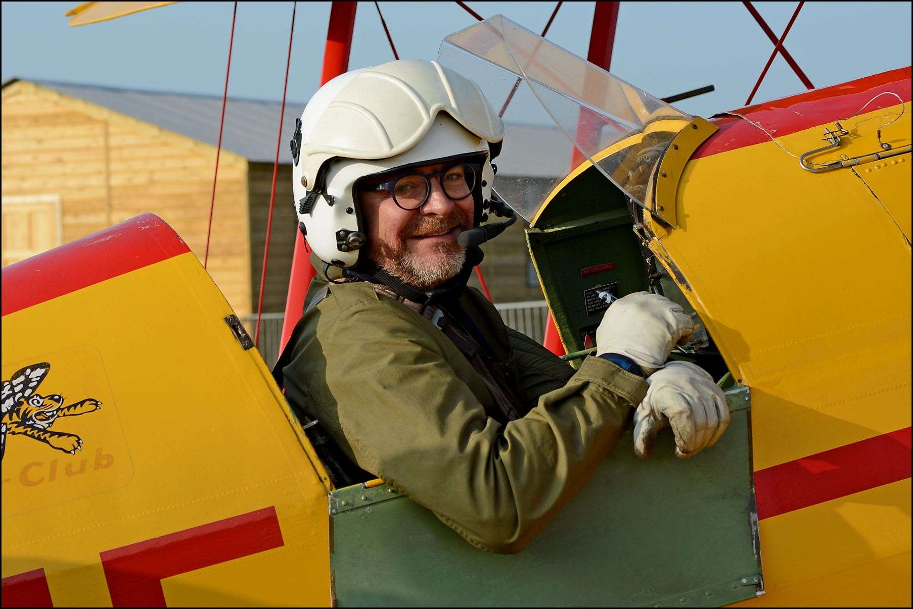 Angus Buchanan died on Sunday, May 9 after a plane he was flying crashed into a field Picture: Stampe formation display team