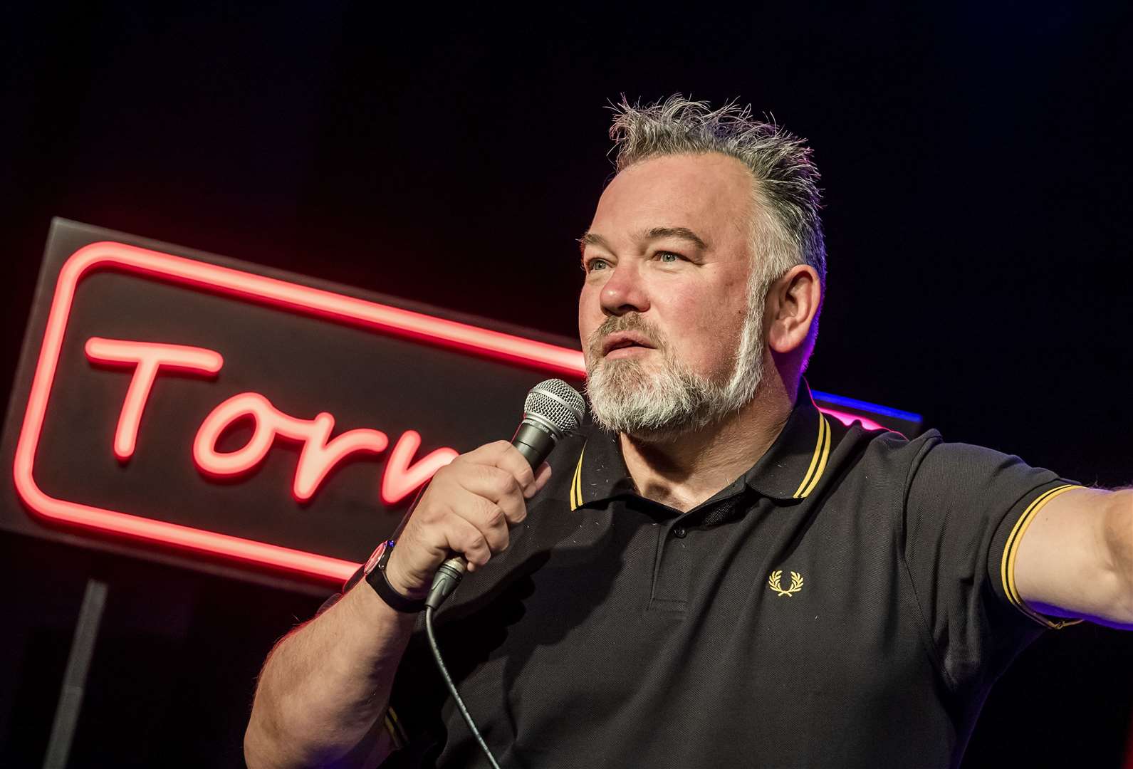 Stewart Lee in Snowflake/Tornado which last played in Kent