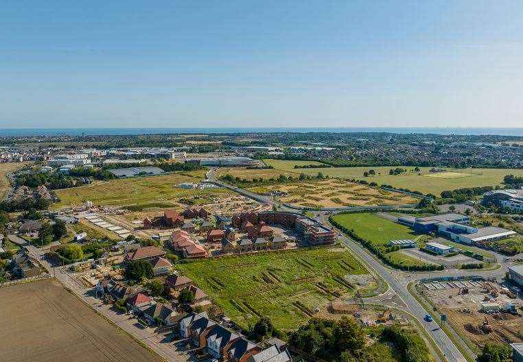 The 500-home estate is being built off New Haine Road in Ramsgate. Pic: Barratt Homes
