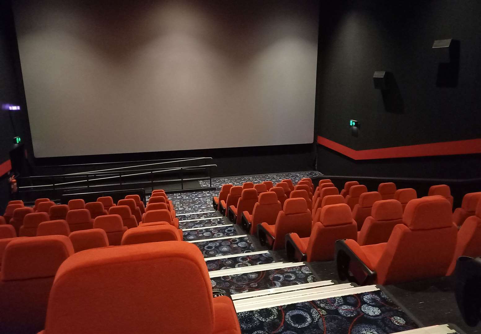 The 12 screens in the original part of the cinema have been refurbished