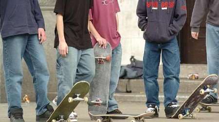 Skateboarders in Maidstone have been accused of intimidating passers-by. Picture: GRANT FALVEY