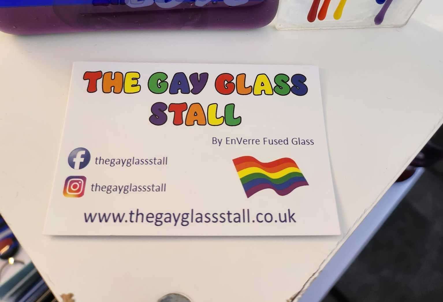 The Gay Glass Stall sells handmade items