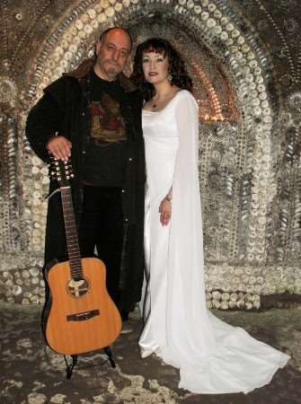 John and Gretchen from World Tree Music, whose concert will raise funds for the shell grotto