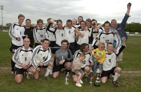 HAPPY TIMES: The Rose's senior side celebrates their County Final victory in May last year