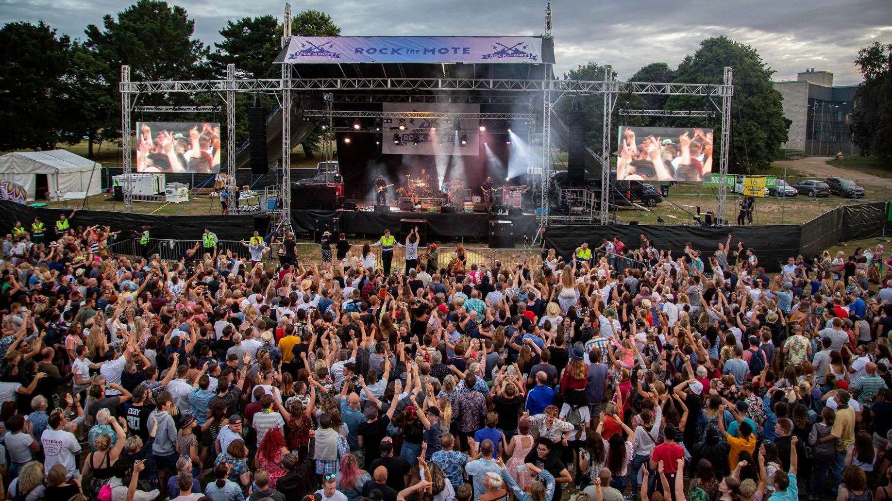 Rock the Mote, one of Kent’s biggest tribute festivals, will return this summer. Picture: Lucas Live