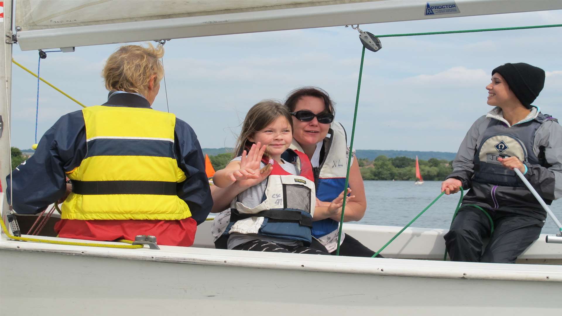 All smiles afloat with Cherished Memories at Wealden Sailability