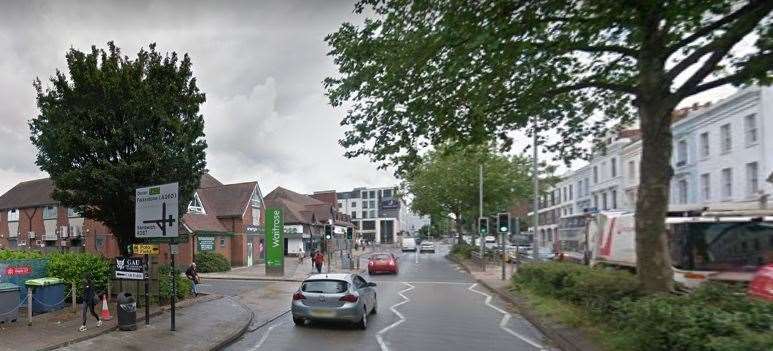 The accident happened in St George's Place, Canterbury. Picture: Google Street View