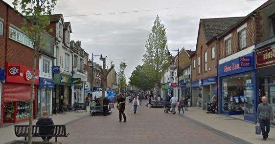 Steve Evans has been down Gillingham High Street to help the homeless Picture: Google street views