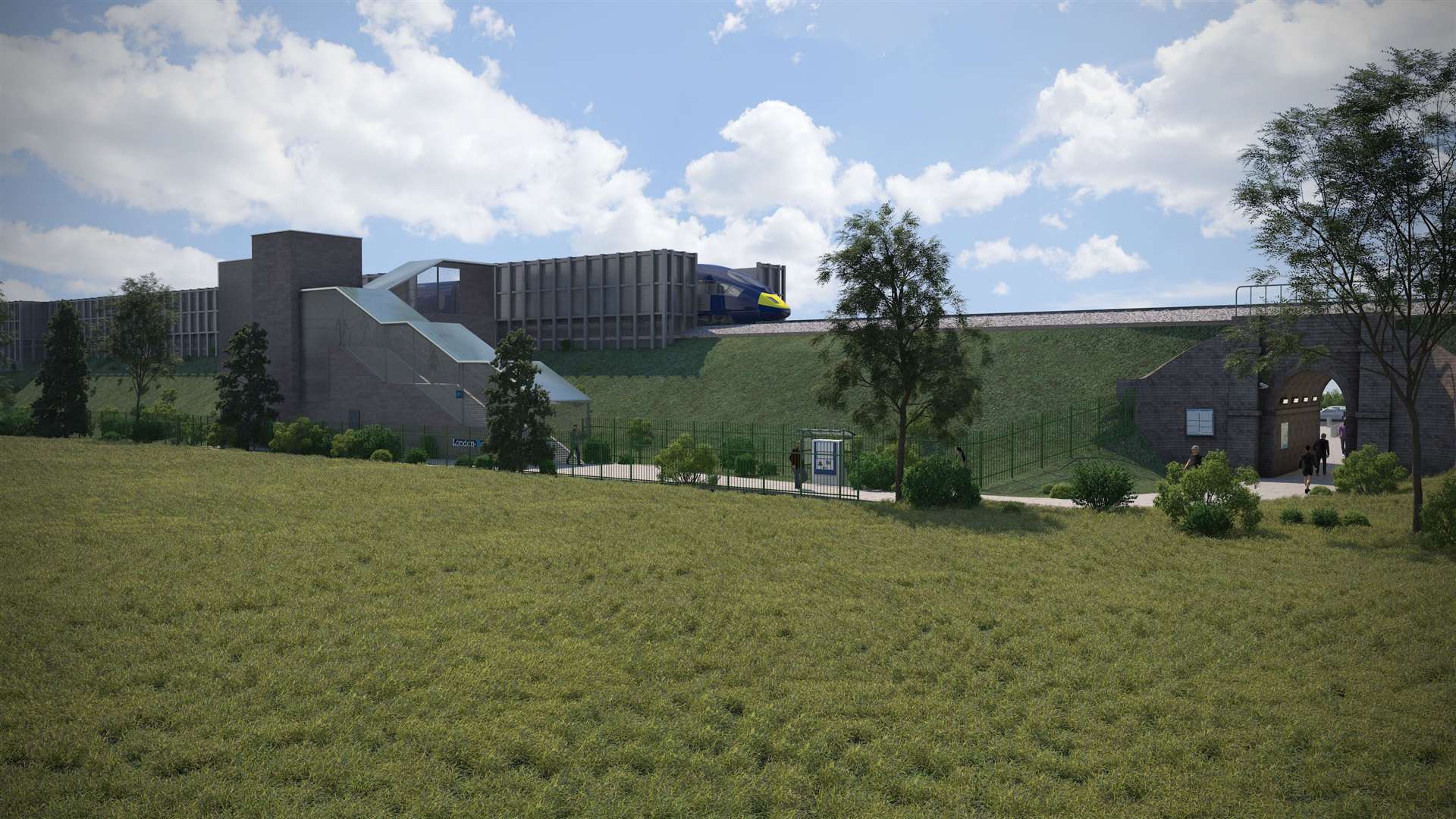 New CGI of the Thanet Parkway station