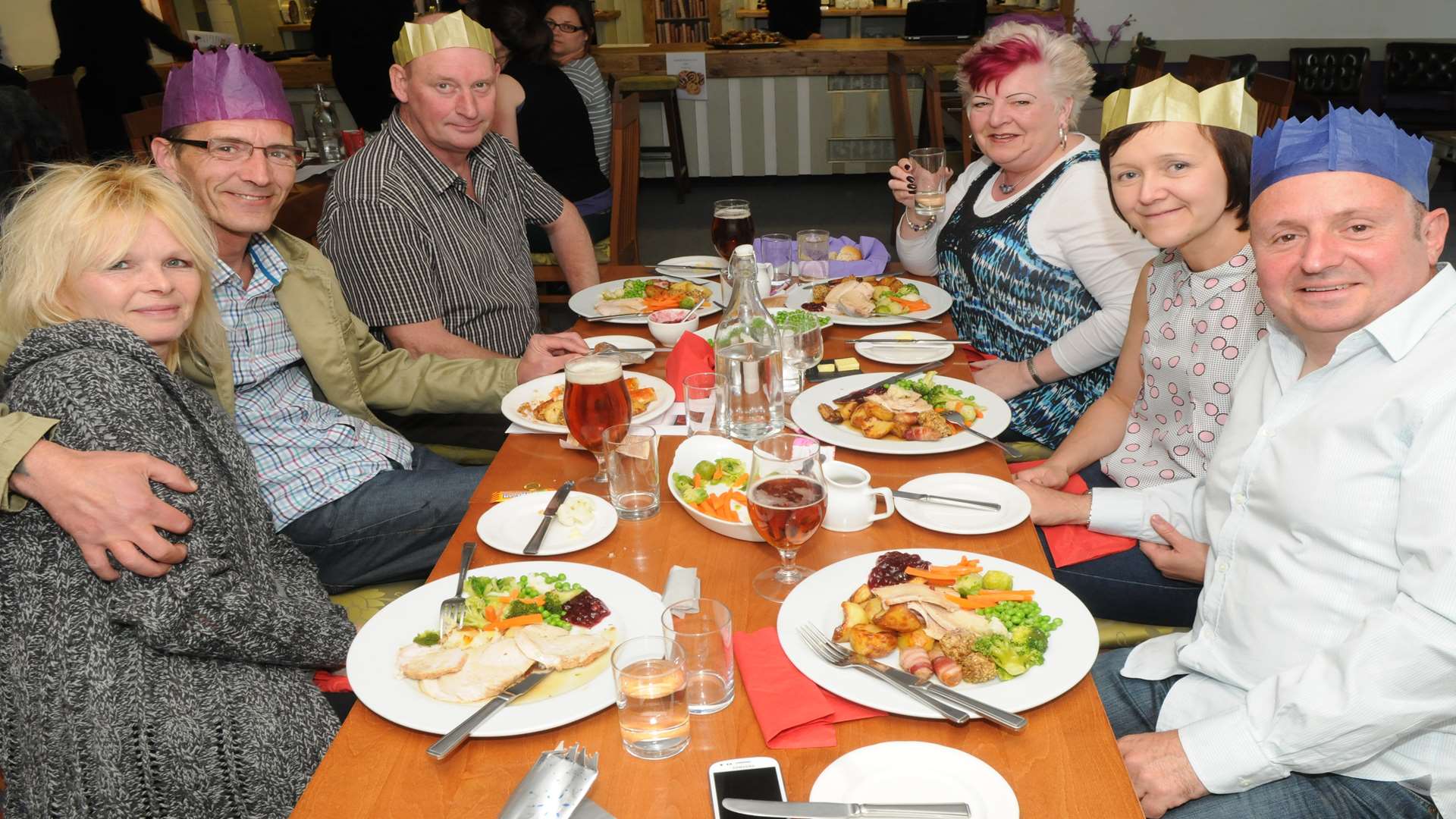 The KM organised a Christmas meal for flood victims that were hit over the festive period