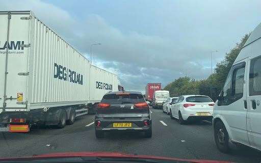 Drivers are facing delays on the M2. Picture: Megan Carr