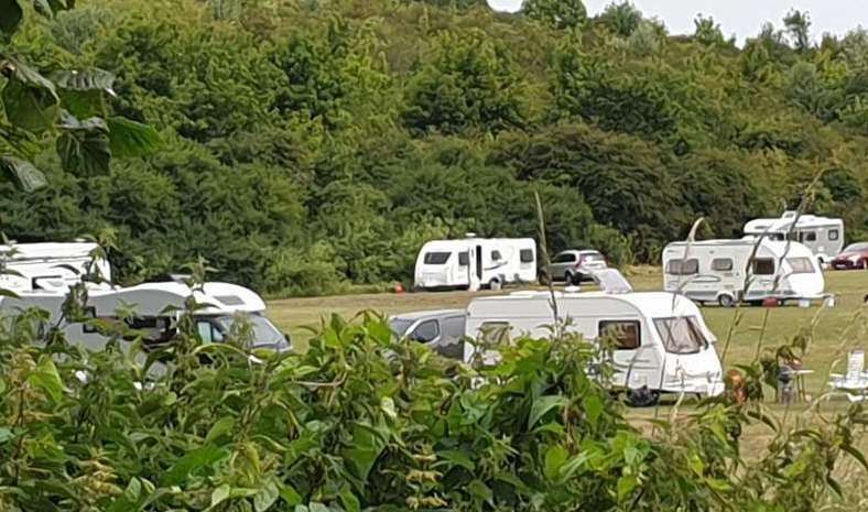 Travellers in Chatham earlier this year