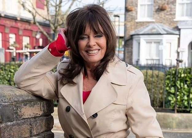 'Allo 'Allo! actress Vicki Michelle on the set of EastEnders. She is joining the soap as Jo Cotton. Picture: BBC (62765797)