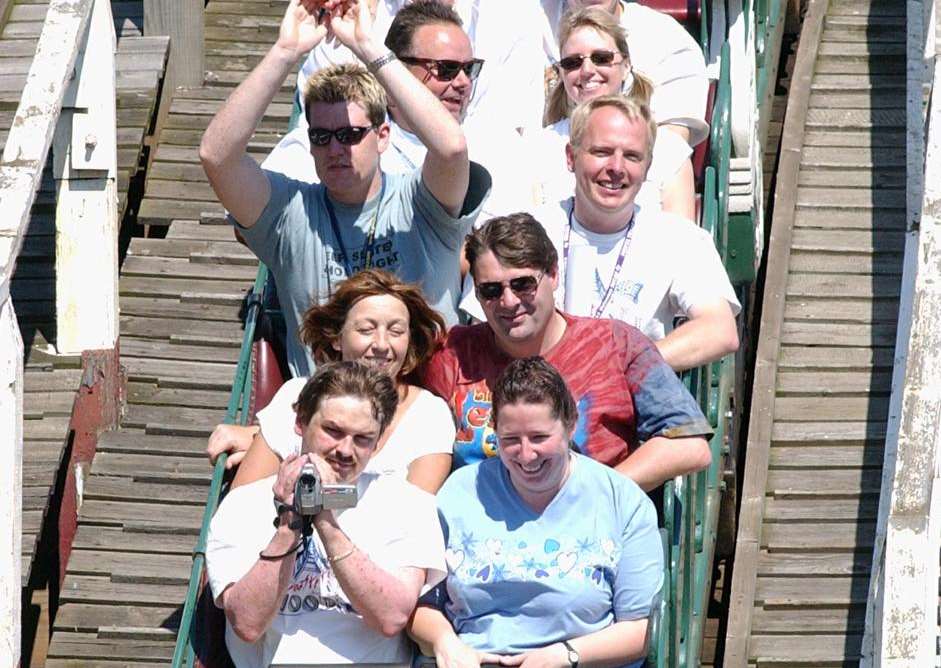 The Roller Coaster Club of Great Britain was one of the last groups to ride the scenic railway and donated almost £800 to the campaign. Picture Mike Waterman