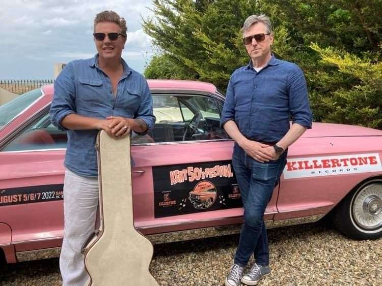 Sonny West and Simon Green, of Killertone Records, are behind the Kent 50s Festival. Picture: Simon West