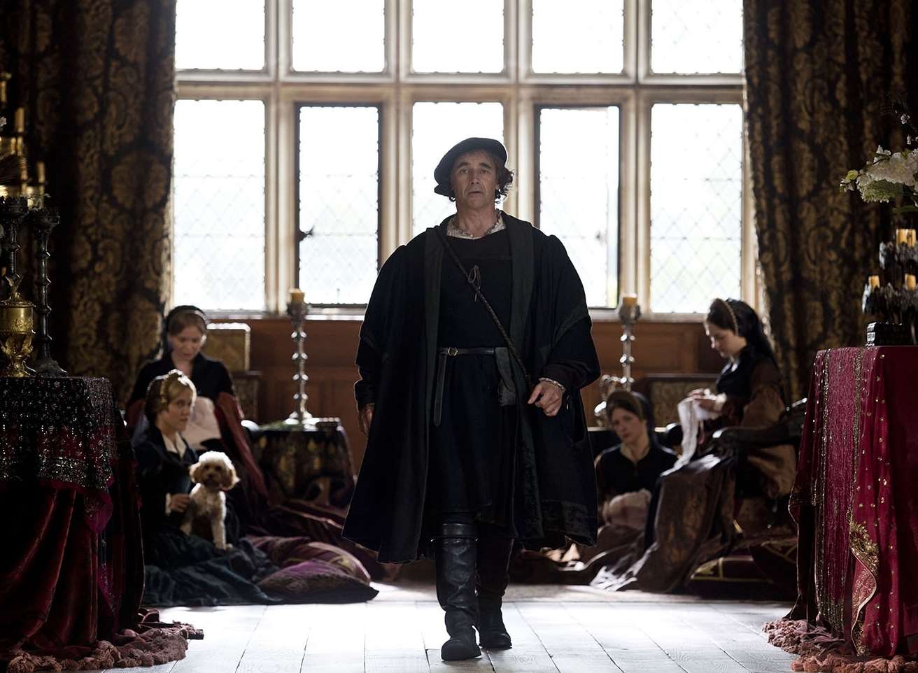 Mark Rylance, as Cromwell, filmed a number of scenes at Penshurst Place
