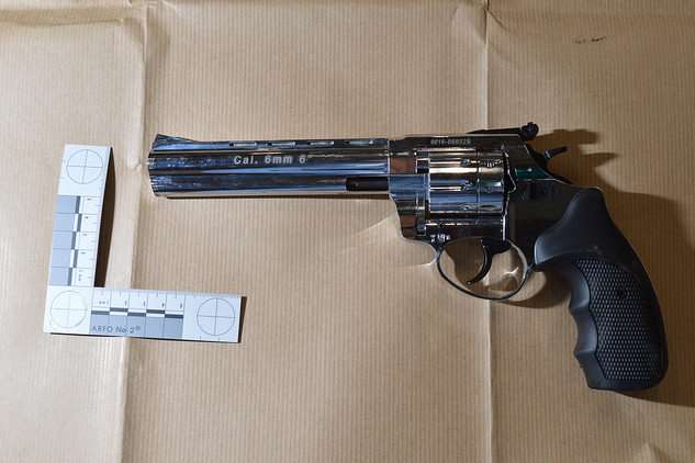 Authorities found 79 4mm and 6mm handguns. Picture: National Crime Agency