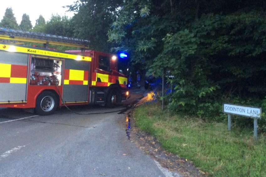 The mother and son had a lucky escape. Pic: Ashford Barbarians