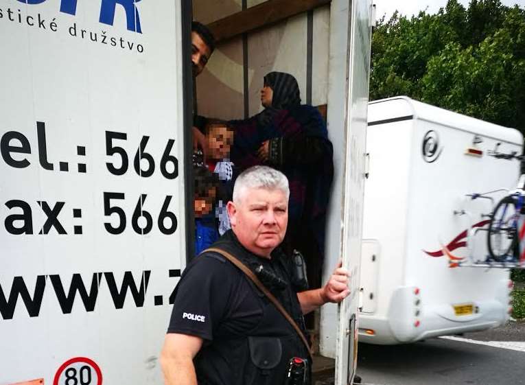 The immigrants on the lorry