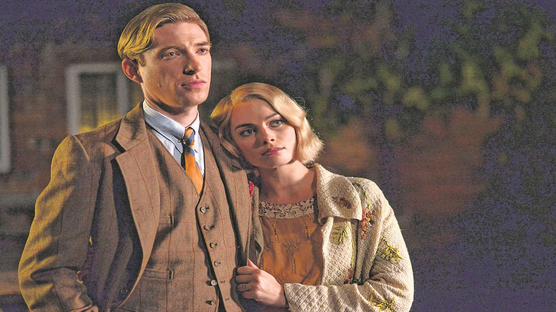 Domhnall Gleeson and Margot Robbie in Goodbye Christopher Robin Picture: PA Photo/Fox Searchlight Pictures/David Appleby