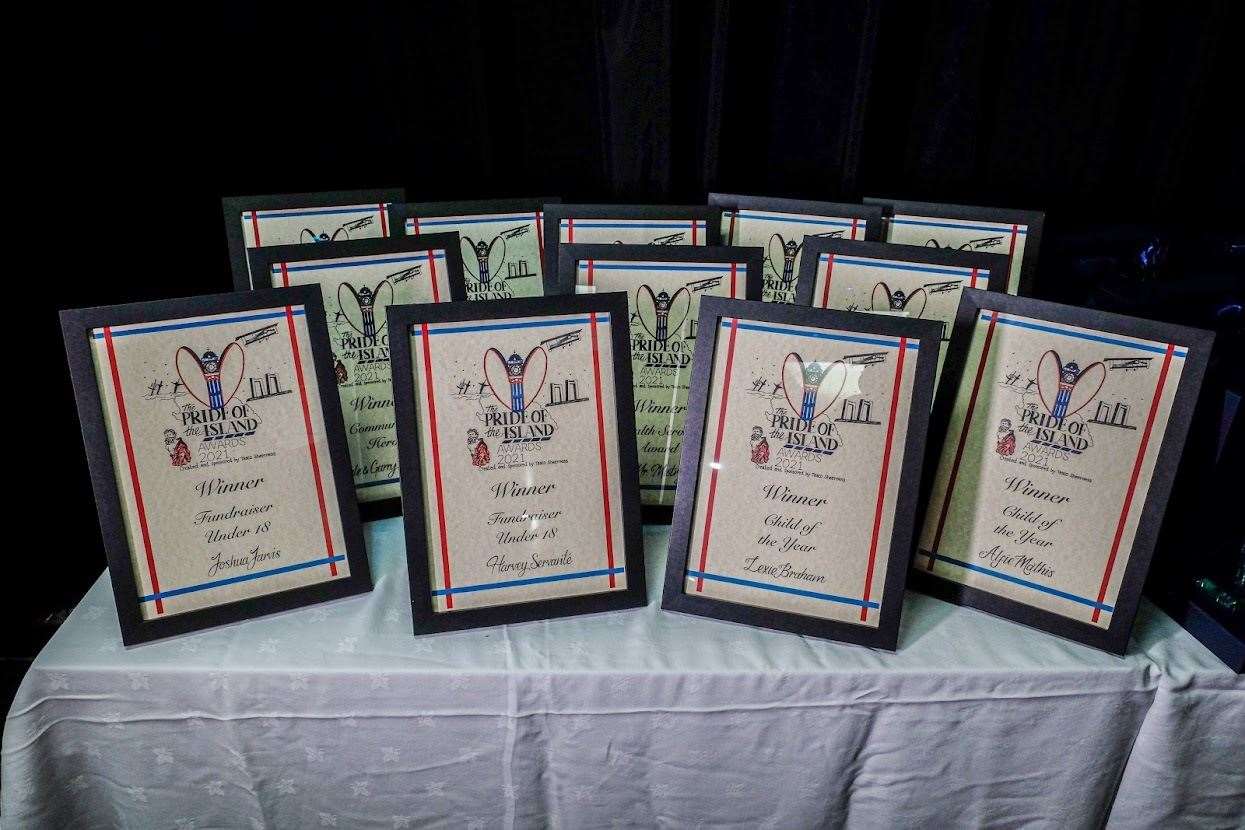 Tesco Pride of the Island certificates. Picture: James Hughes