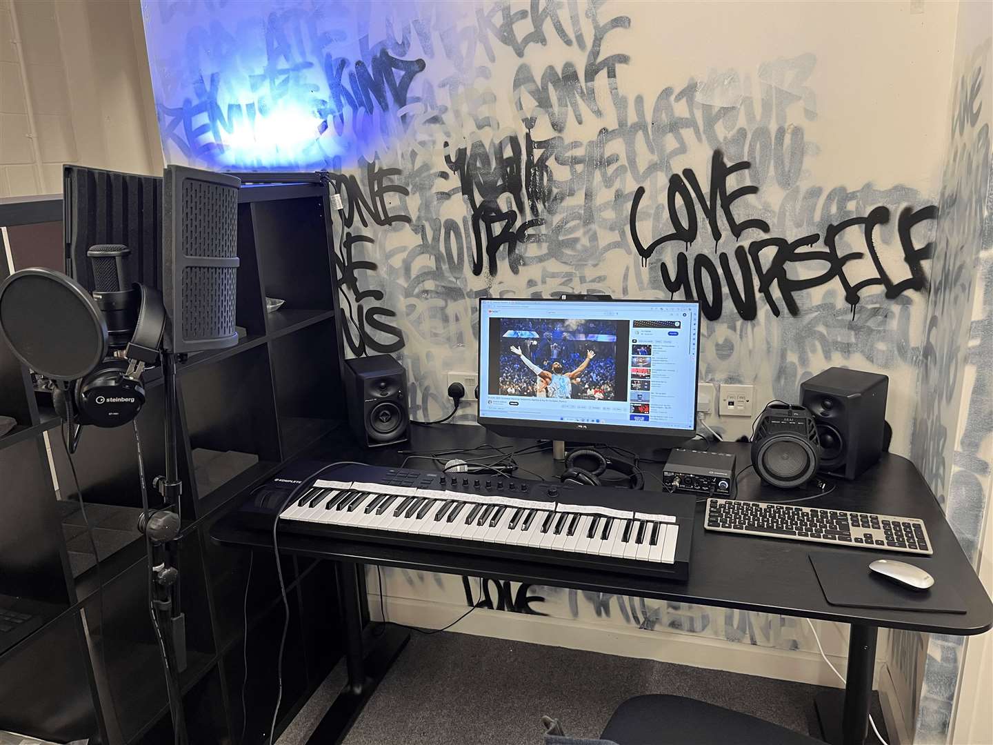 Recording desk in the 326 hub in Maidstone. Picture: MBC