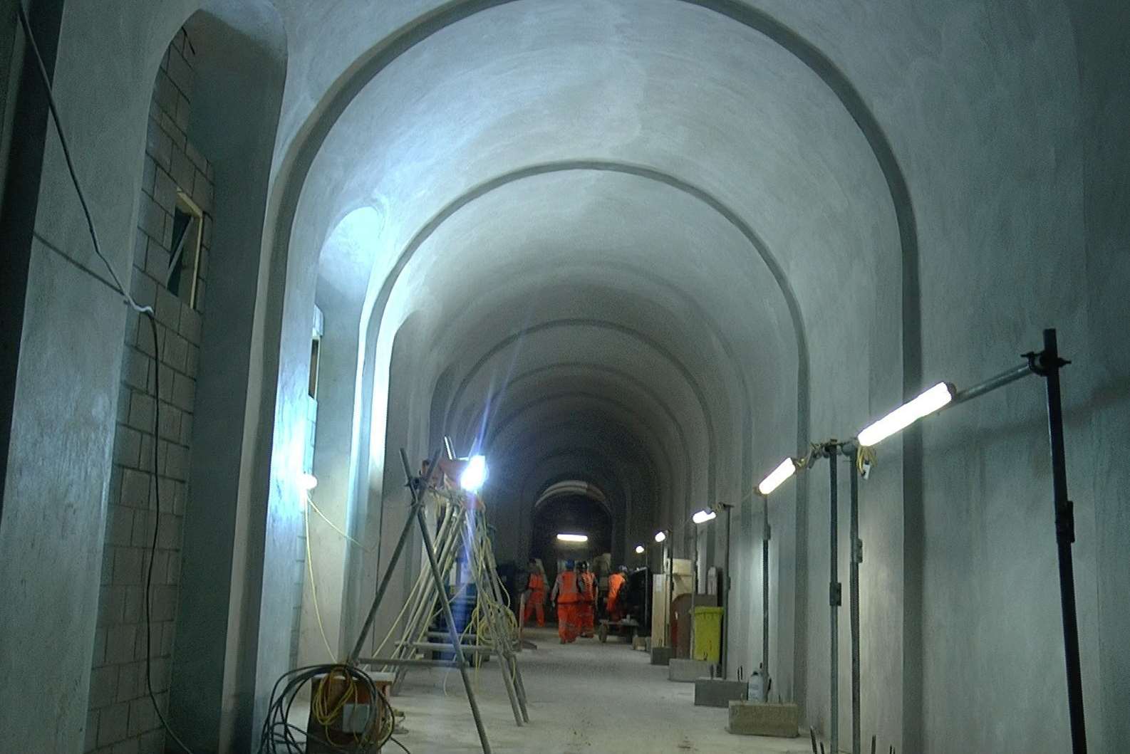 The redevelopment has reinforced existing archways in London Bridge