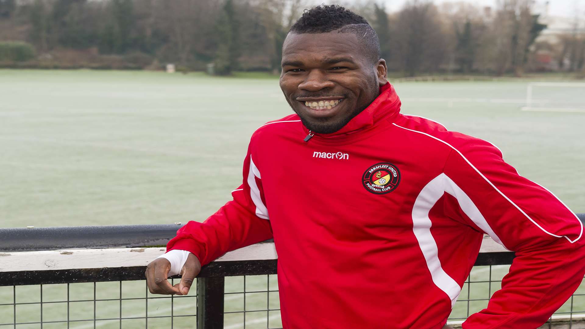 Aaron McLean at Ebbsfleet's training ground in Ditton Picture: Andy Payton