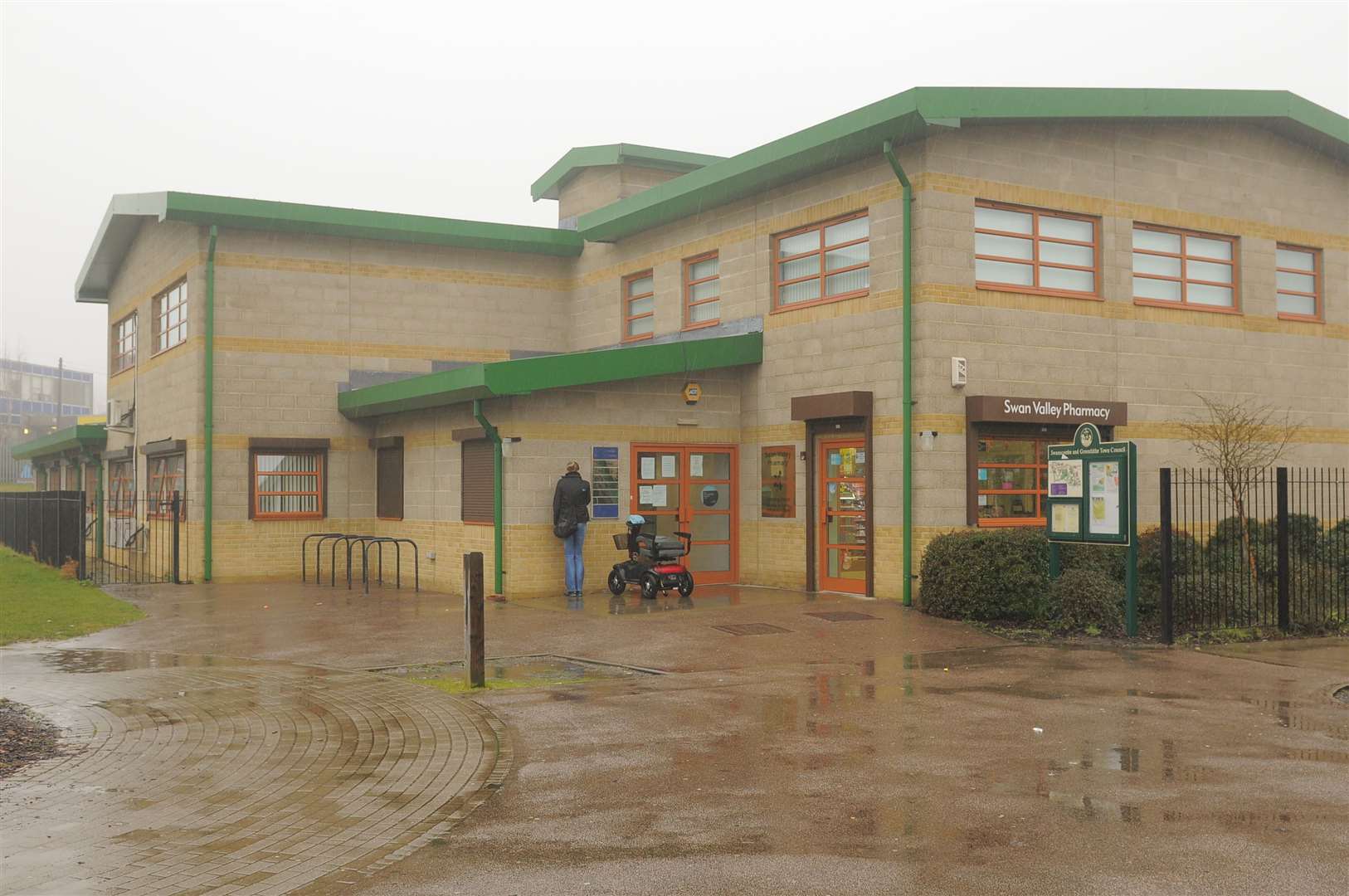 The Swanscombe Health centre where Dr Pandya practices, off Cooper Road. Picture: Steve Crispe