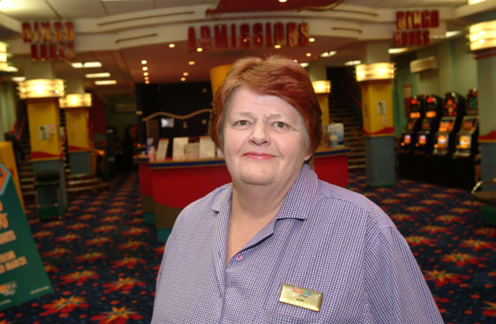 Joan Sage - pictured here in March 2006 - worked at the bingo hall for 30 years