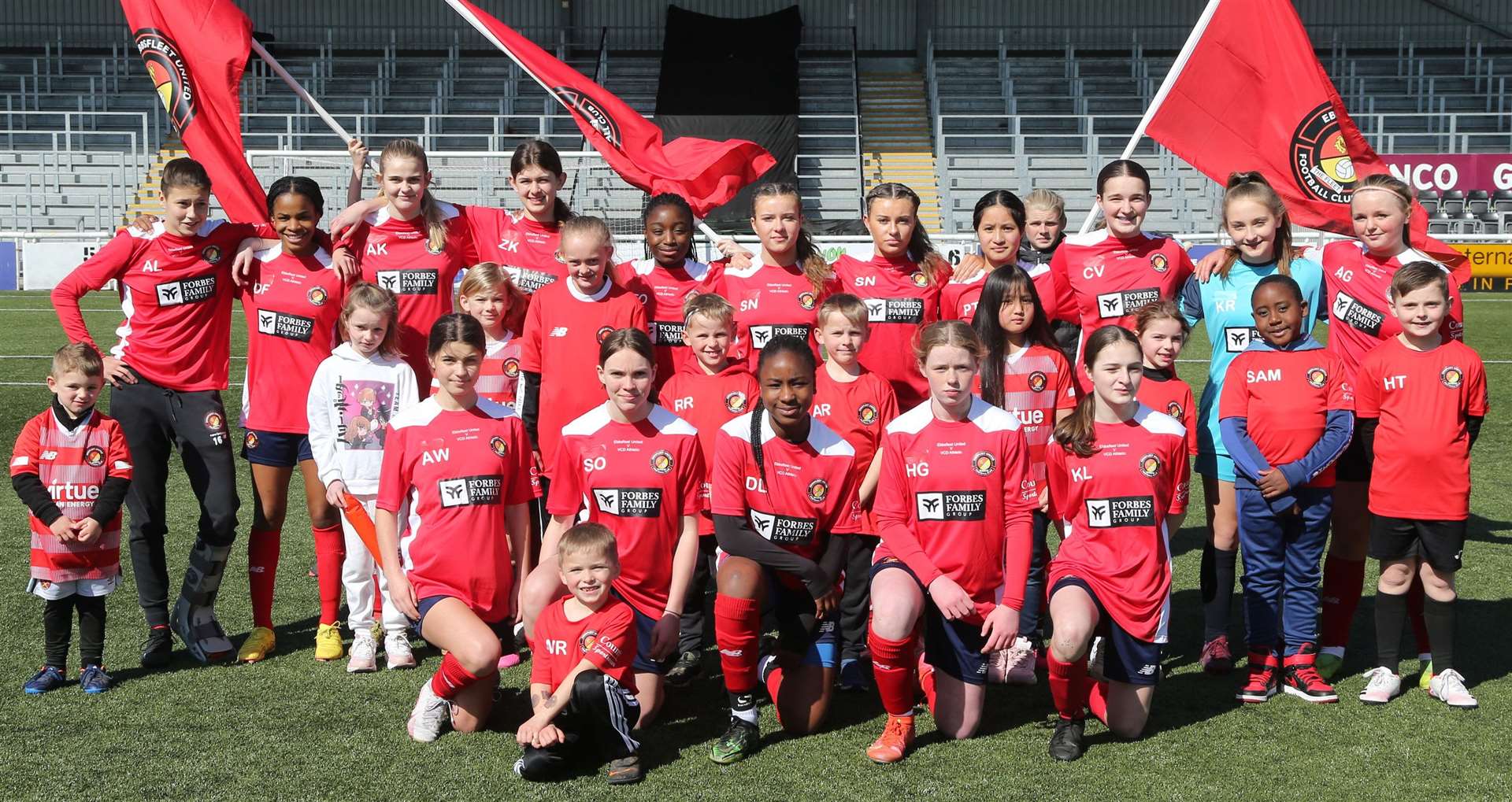 Ebbsfleet United - beaten in the Kent Merit Under-15 Girls Cup Final. Picture: PSP Images