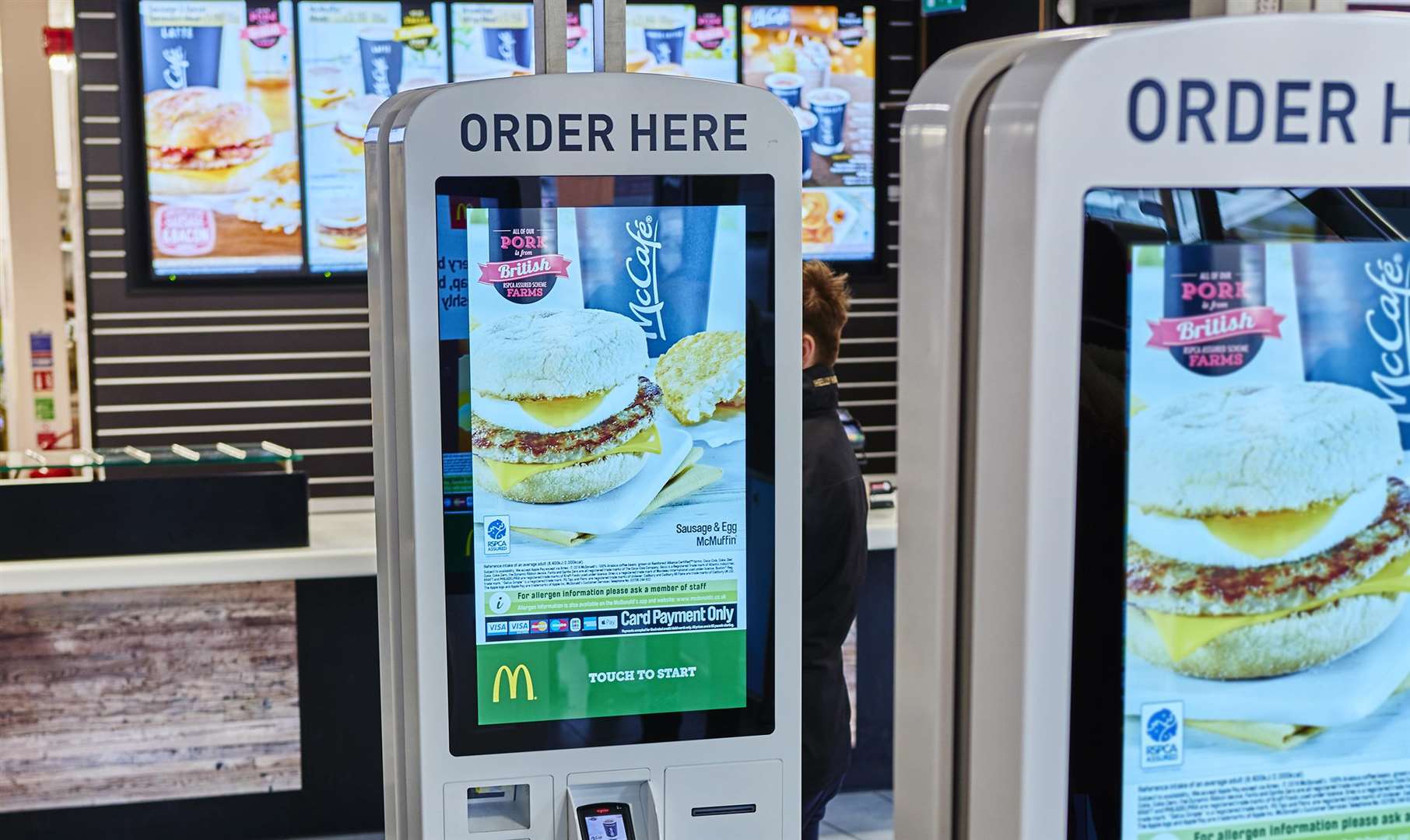 McDigital. The click and collect equipment at the Whitfield eaterie. Picture: McDonald's