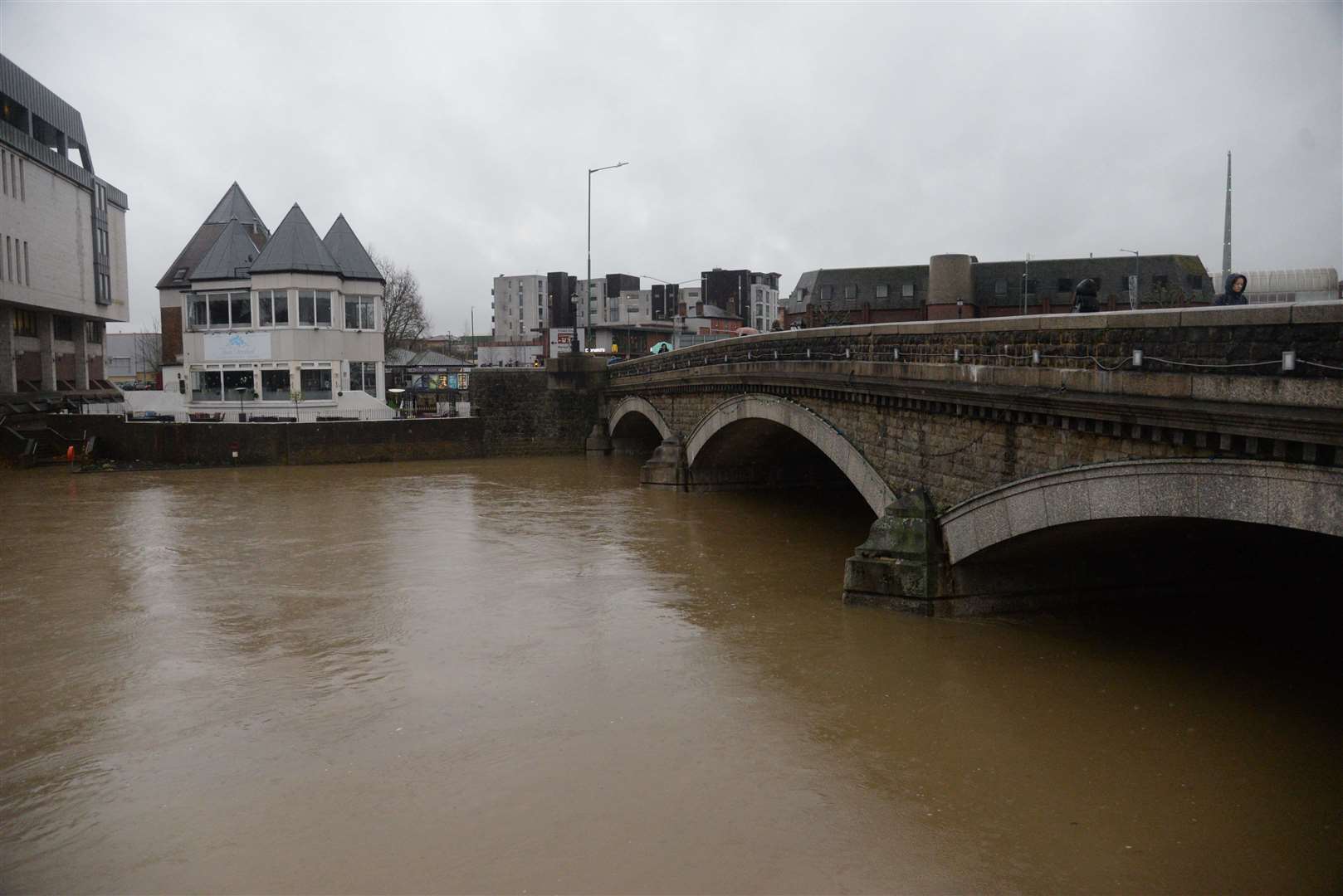 The River Medway through Maidstone on Friday. Picture: Chris Davey... (24886329)