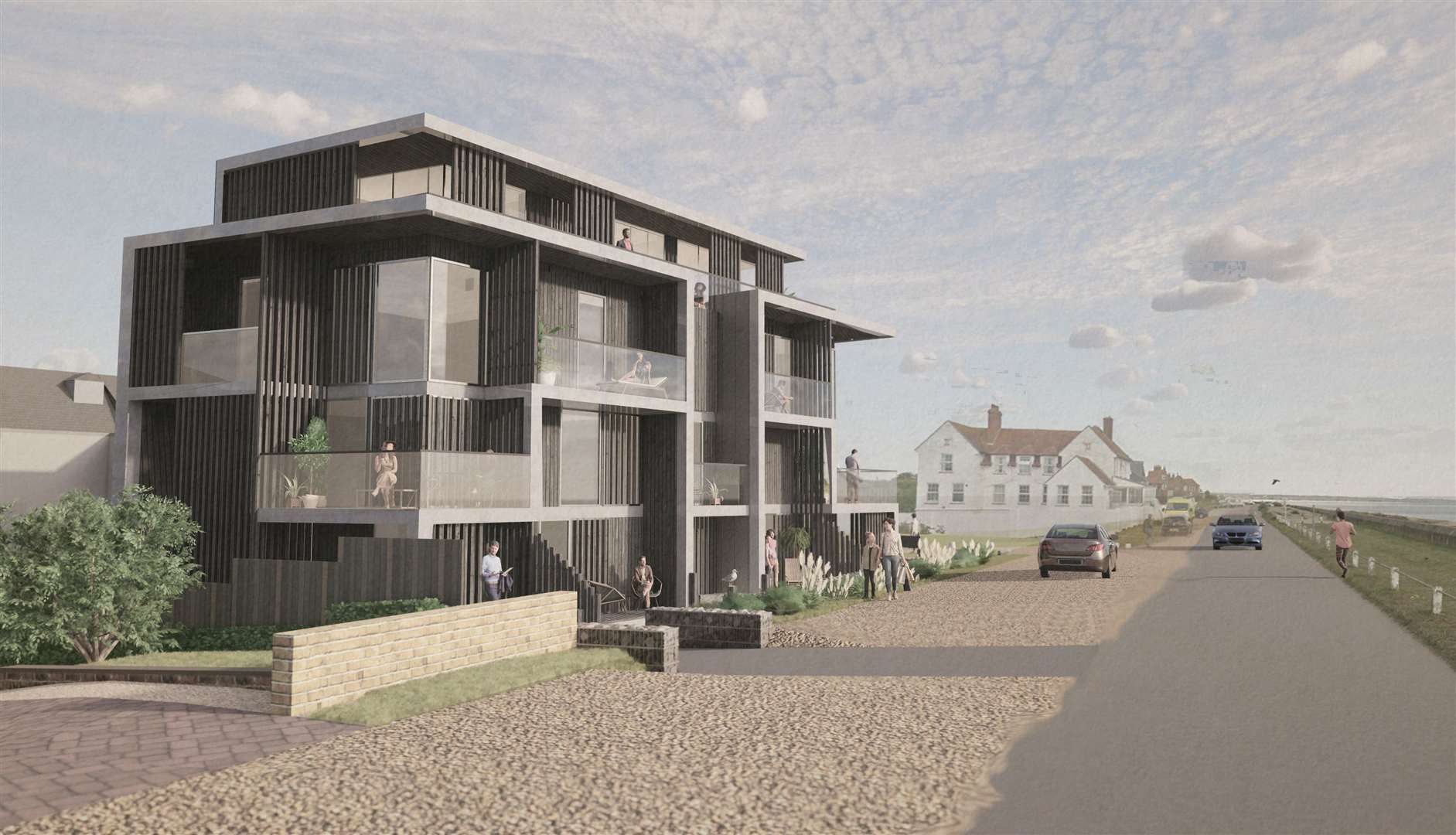 A computer-generated artist's impression of the proposed transformation of Sandbanks Care Home. Picture: Hollaway.