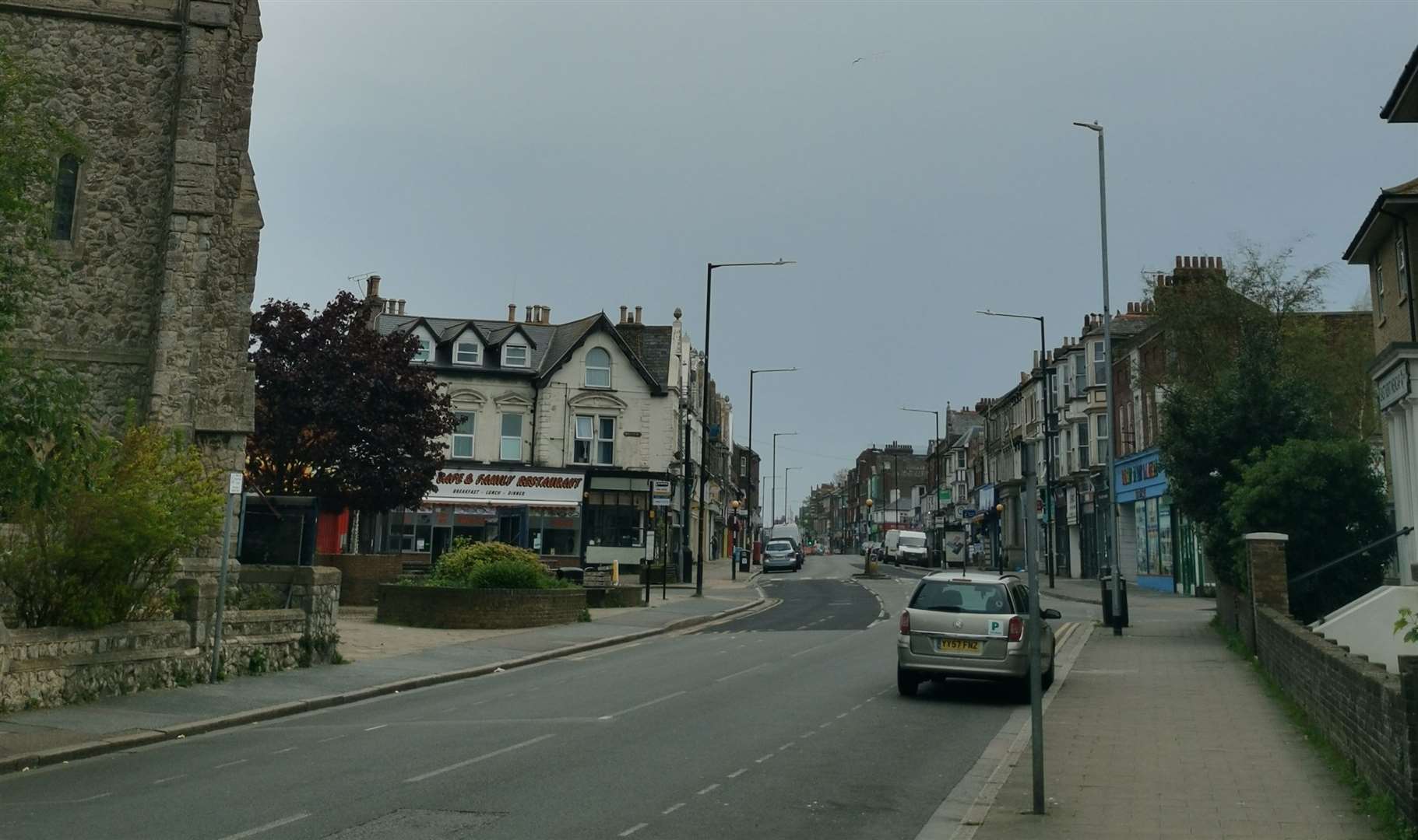 The incident happened in Northdown Road in Cliftonville