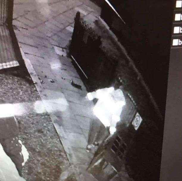 The preschool released this CCTV image in a bid to find the culprits. Credit: Poplar Pre-School