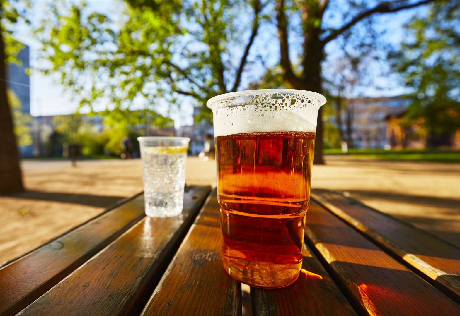 Pub gardens will open to punters from Monday. Stock image