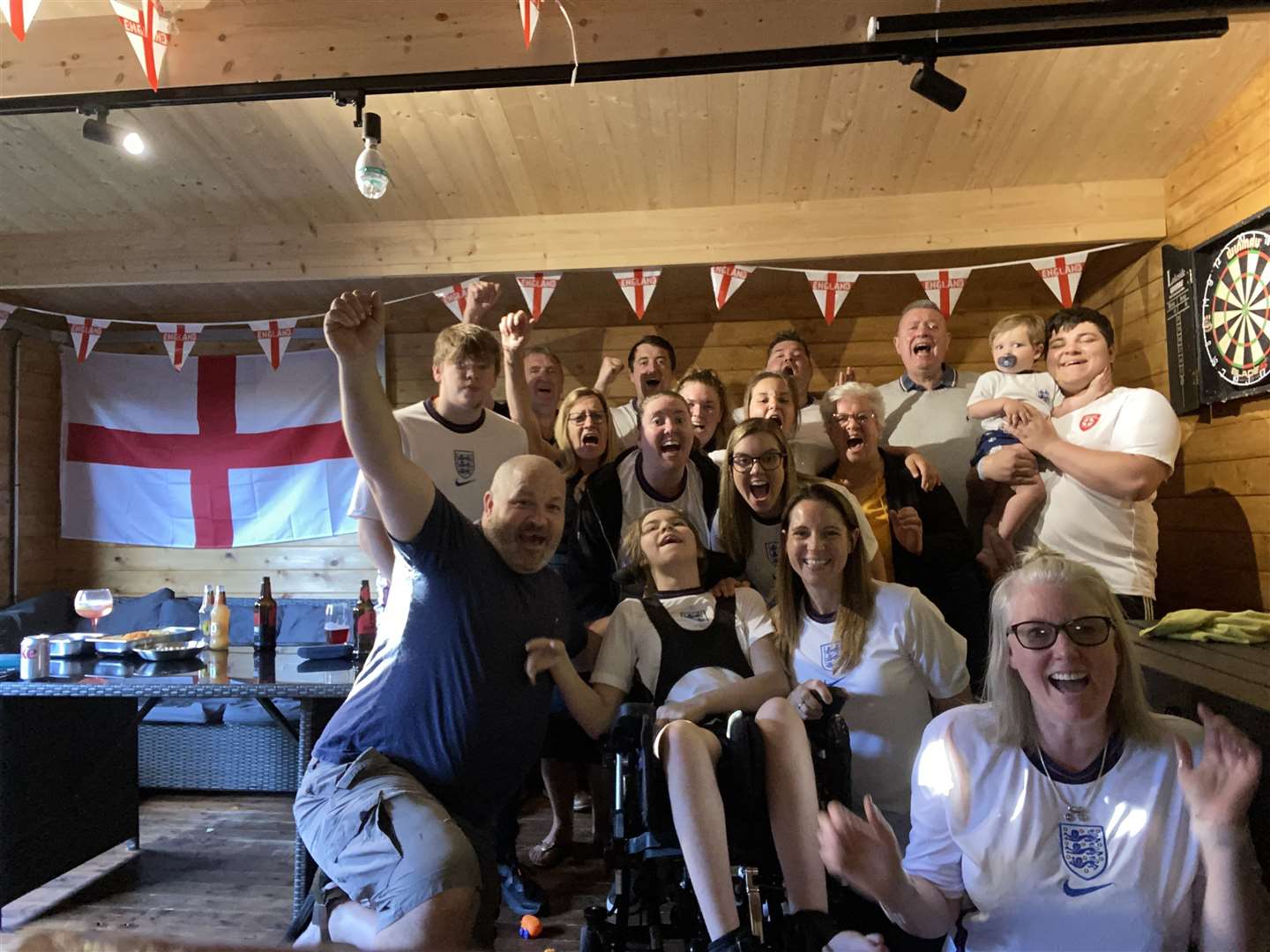 Sandra Lorraine sent in this fabulous shot with the caption: "All ready to support England #itscominghome." It was taken ahead of the semi-final match (49042087)