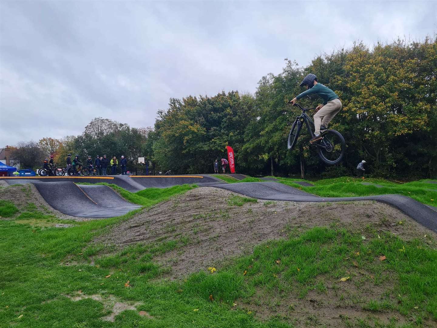 The new BMX pump track has opened to the public. Picture: Snodland Town Council