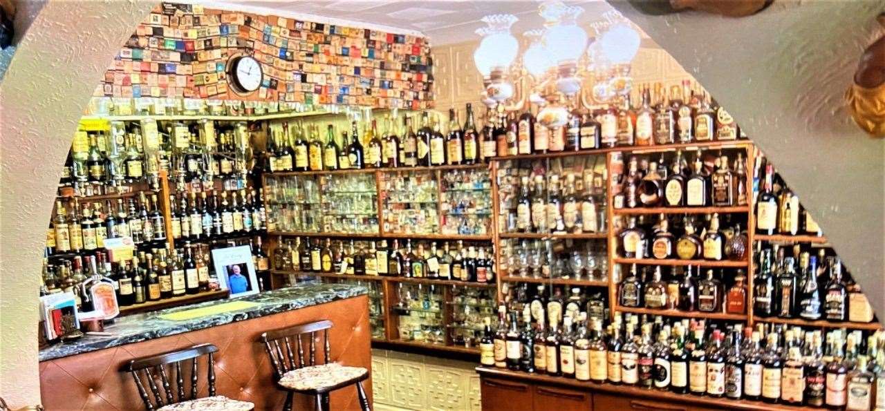 Clarence West's whisky collection