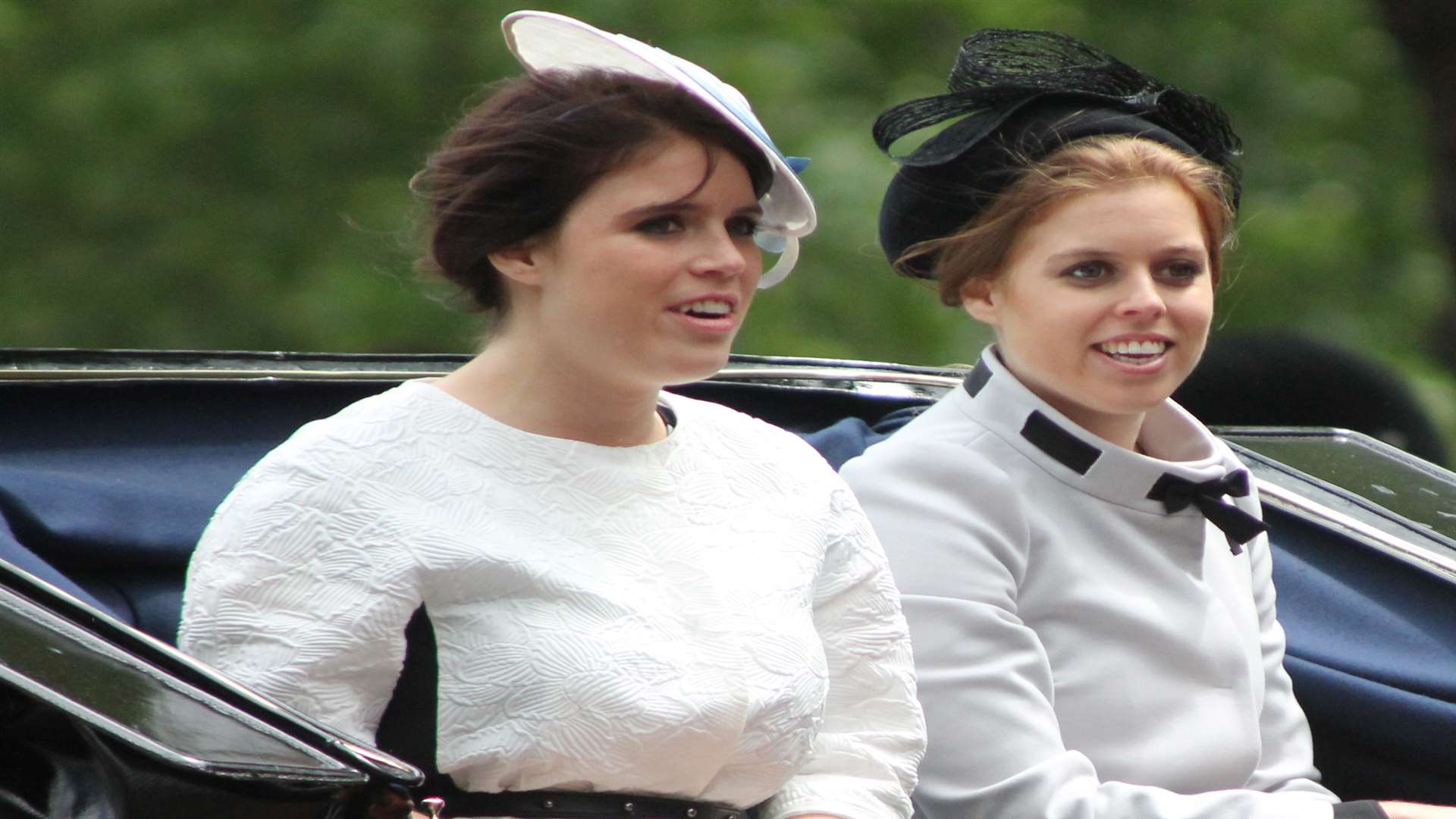 Princess Eugenie, left, with her sister Princess Beatrice. Picture: Wikimedia commons