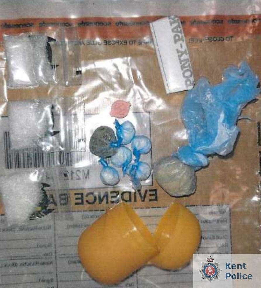 Police got a surprise when they found drugs in a plastic egg. Picture: Kent Police