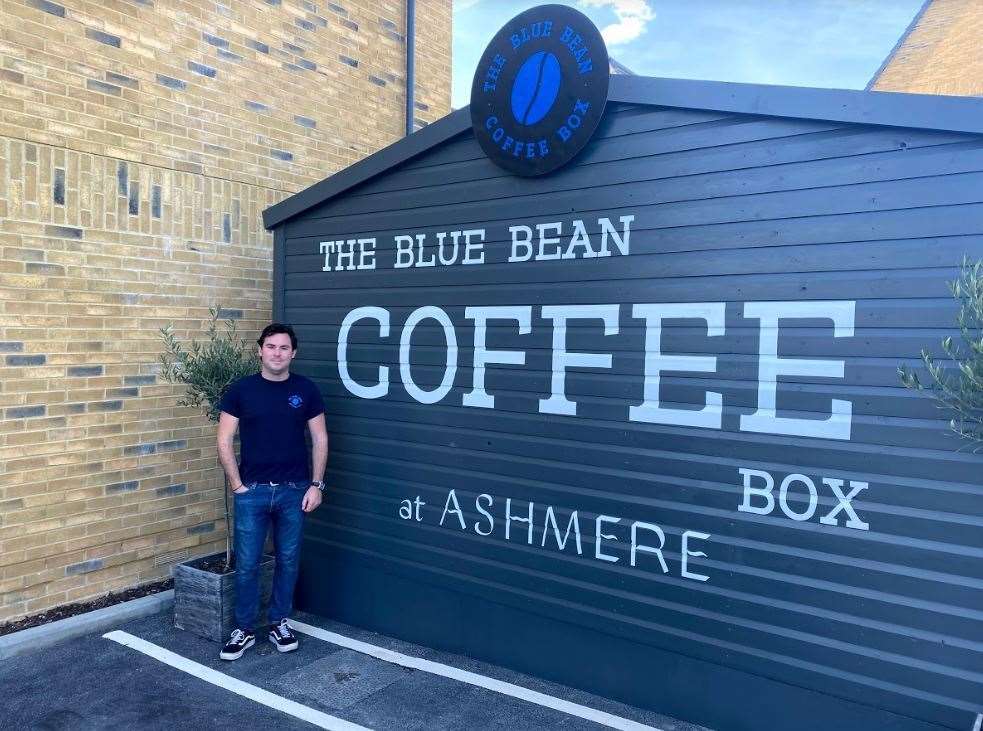Sam Bott, owner of Blue Bean Coffee Company