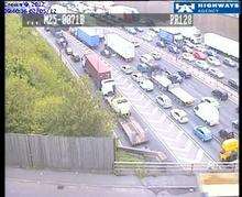 Delays after accident on the M25.