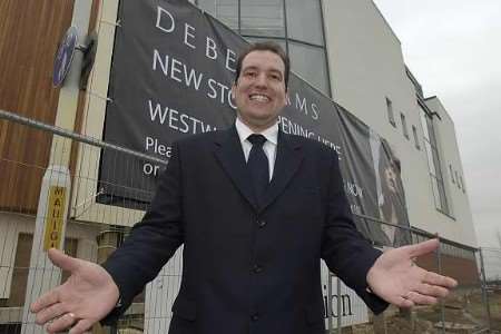 BIG AMBITIONS: Debenhams manager Peter Moore outside the store. Picture: TERRY SCOTT