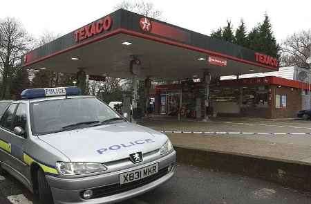 The scene of today's robbery. Pictures: MATTHEW WALKER