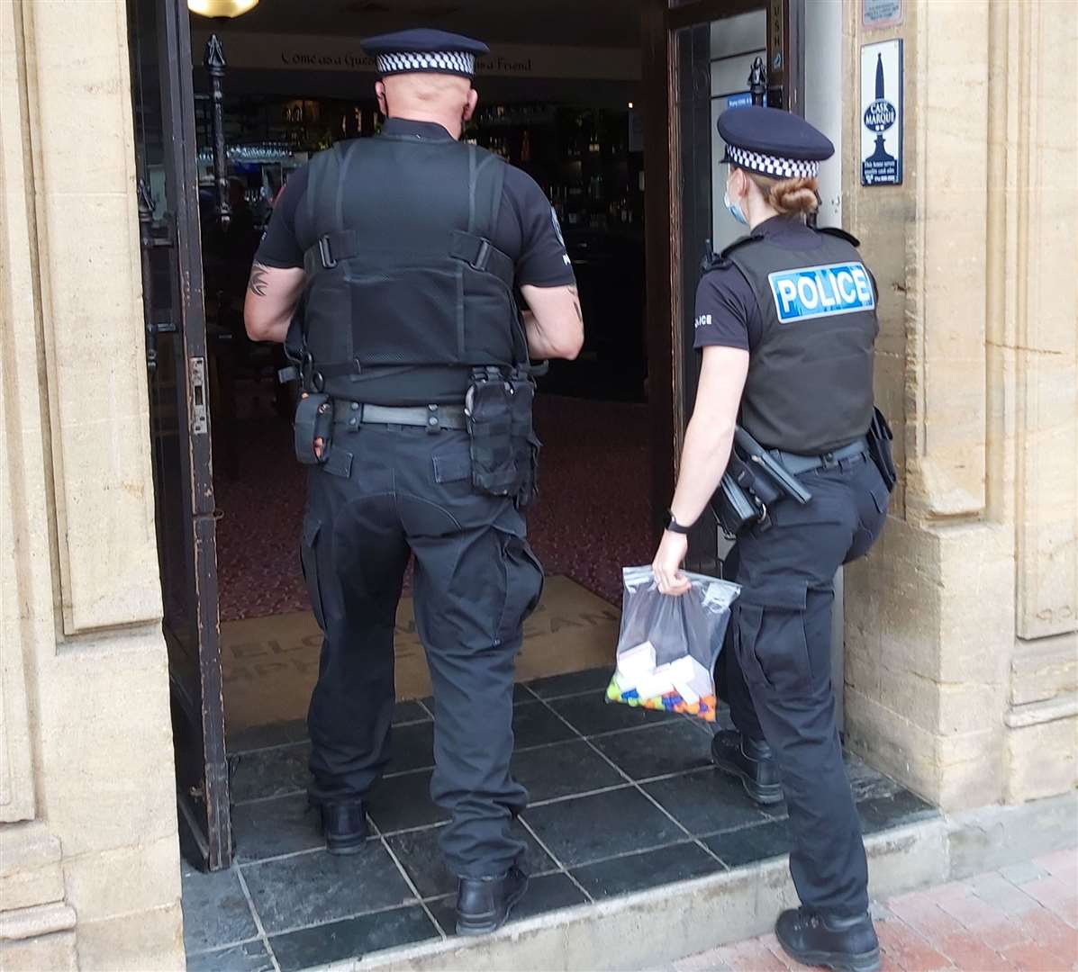 Officers have been visiting different premises. Picture: Kent Police