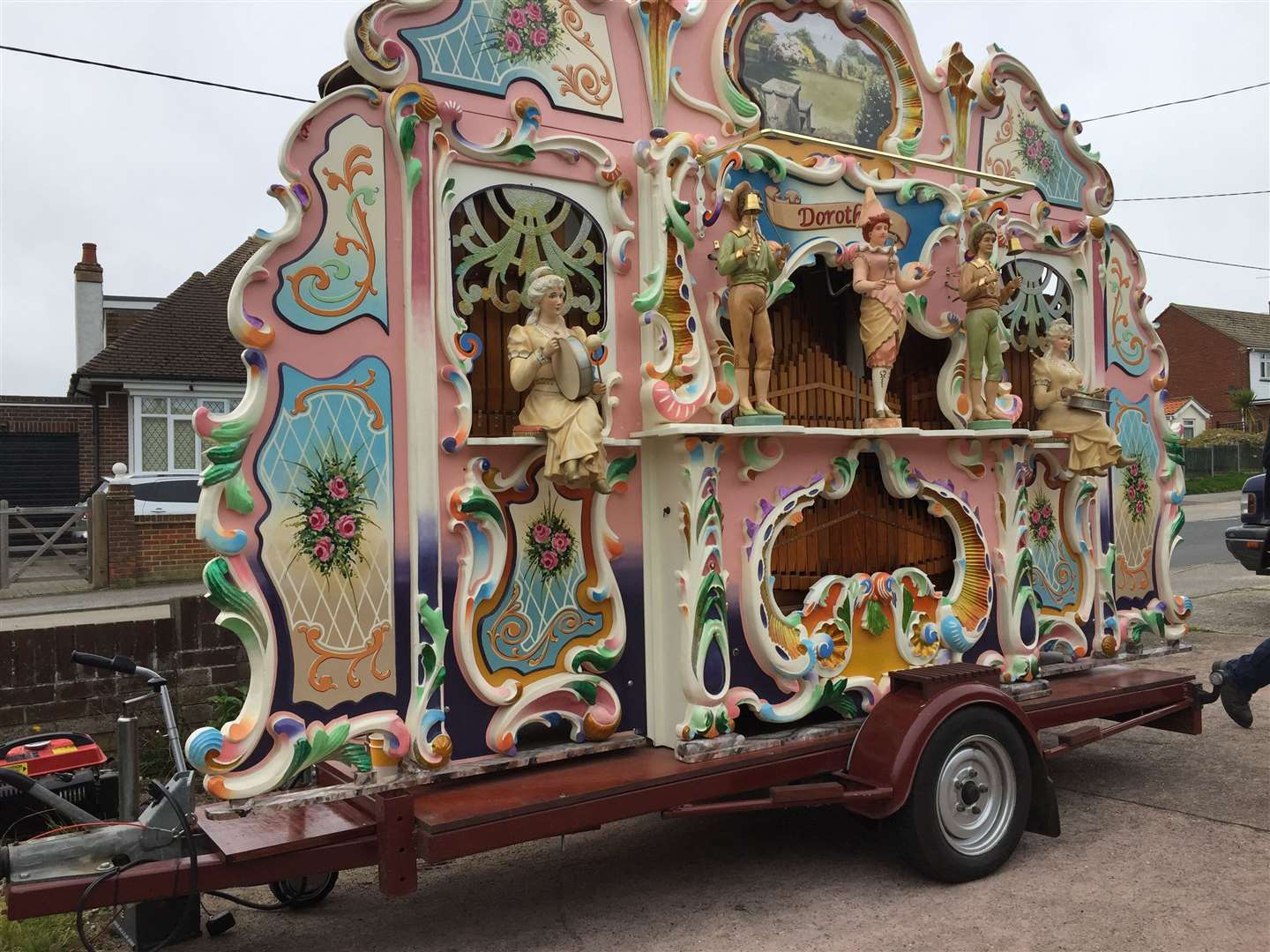 The street organ outside Yvonne Burgess' home in Swalecliffe